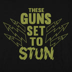 These Guns Set to Stun Muscle Graphic