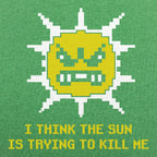The Sun is Killing Me Angry 8-Bit Sun Character
