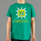 The Sun is Killing Me Angry 8-Bit Sun Character