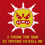 The Sun is Killing Me Angry 8-Bit Sun Character