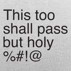 This Too Shall Pass but Holy Censored Swear Word Quote