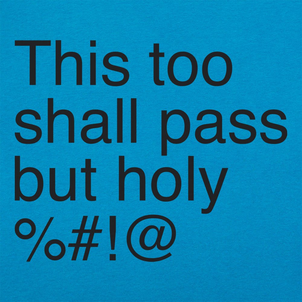 This Too Shall Pass but Holy Censored Swear Word Quote