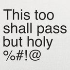 This Too Shall Pass but Holy Censored Swear Word Quote