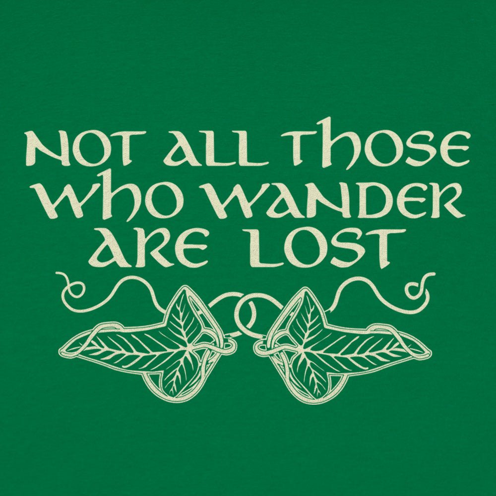 Not All Those Who Wander Are Lost Elven Leaf Brooch