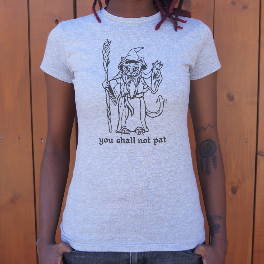 You Shall Not Pat Wizard Cat with Staff
