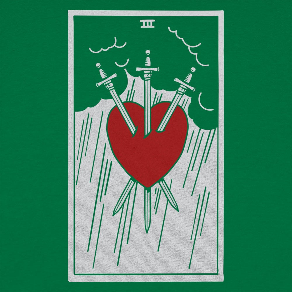 Tarot Three of Swords Card Graphic