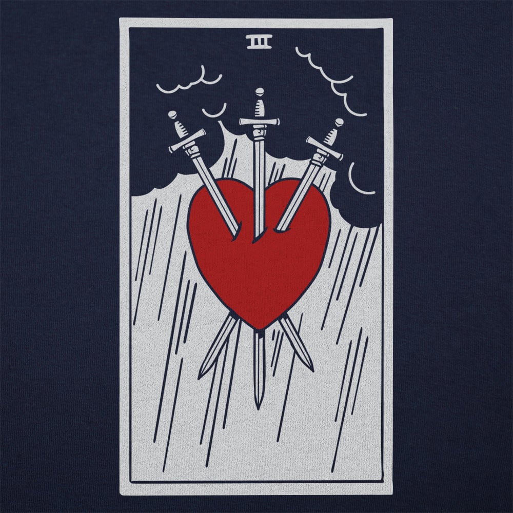 Tarot Three of Swords Card Graphic