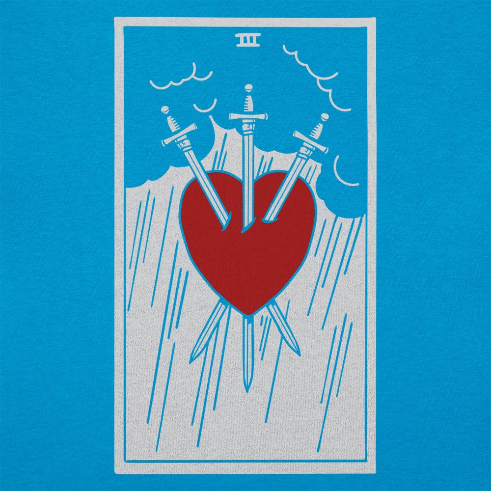 Tarot Three of Swords Card Graphic