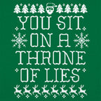 Throne of Lies Ugly Christmas Sweater Santa Quote