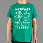 Throne of Lies Ugly Christmas Sweater Santa Quote