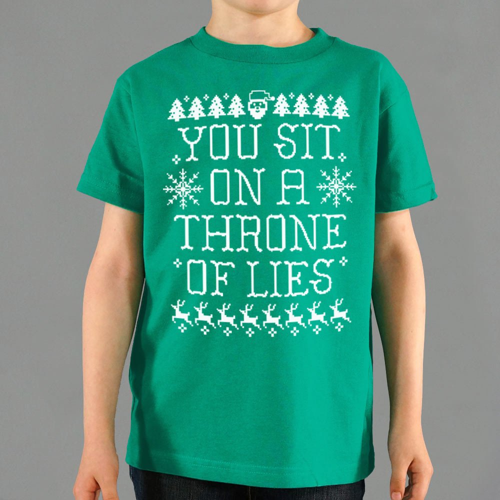 Throne of Lies Ugly Christmas Sweater Santa Quote