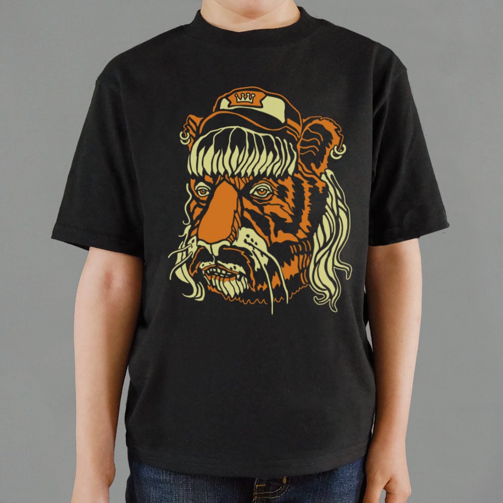 Tiger Man Mullet Half Man Half Tiger Face