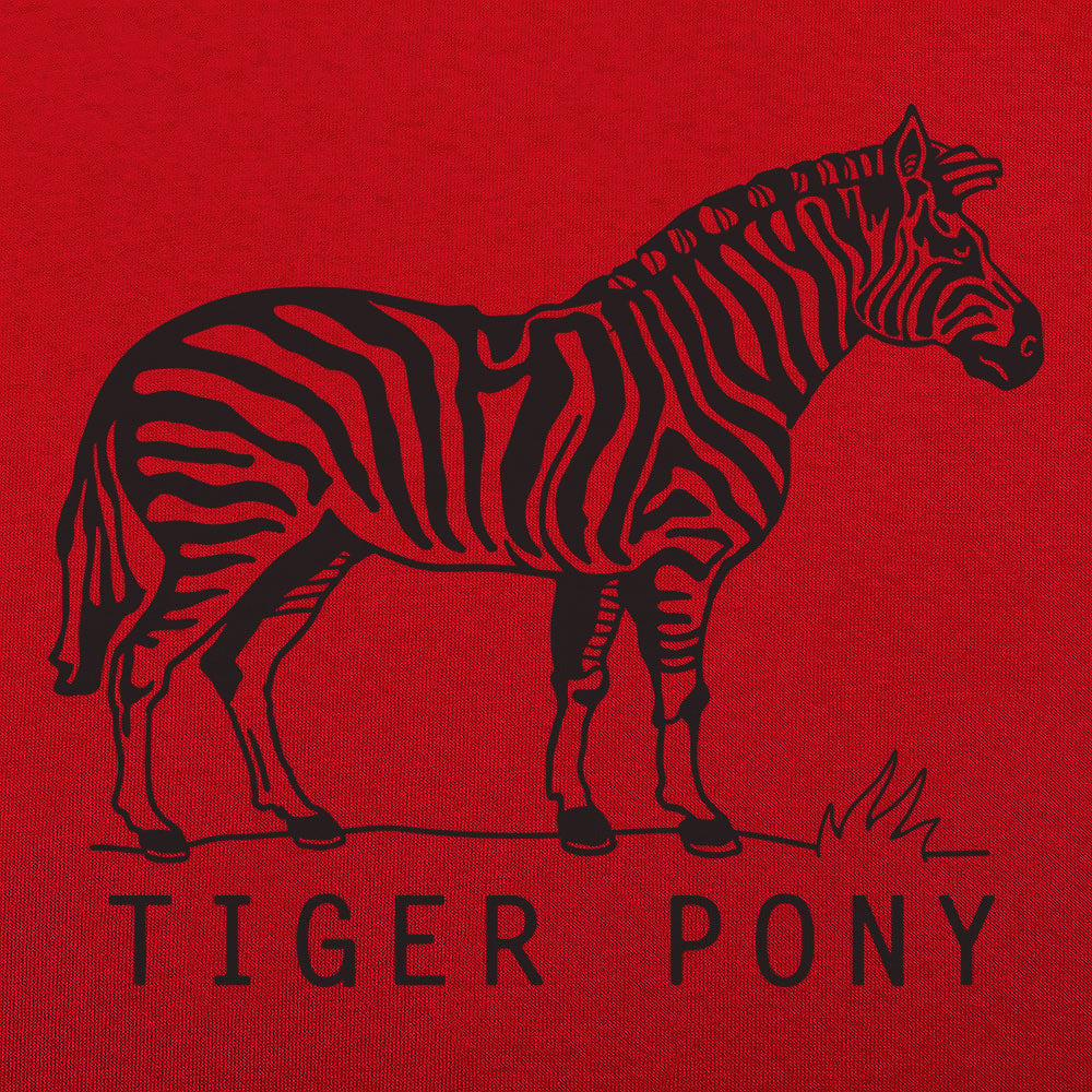 Tiger Pony Striped Zebra Pun Illustration