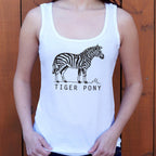 Tiger Pony Striped Zebra Pun Illustration