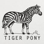 Tiger Pony Striped Zebra Pun Illustration