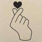 Tiny Heart Fingers Korean Finger Heart Hand Sign