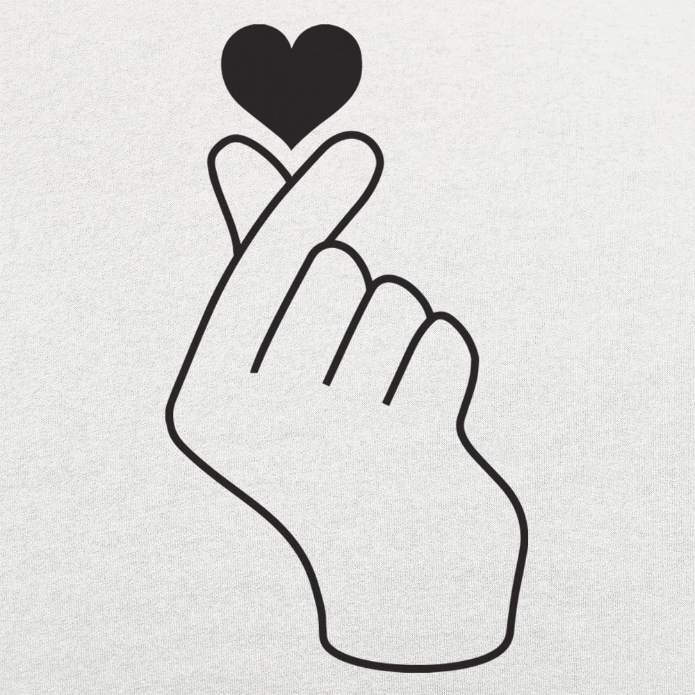 Tiny Heart Fingers Korean Finger Heart Hand Sign