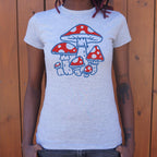 Toadstools Red Spotted Mushrooms Graphic