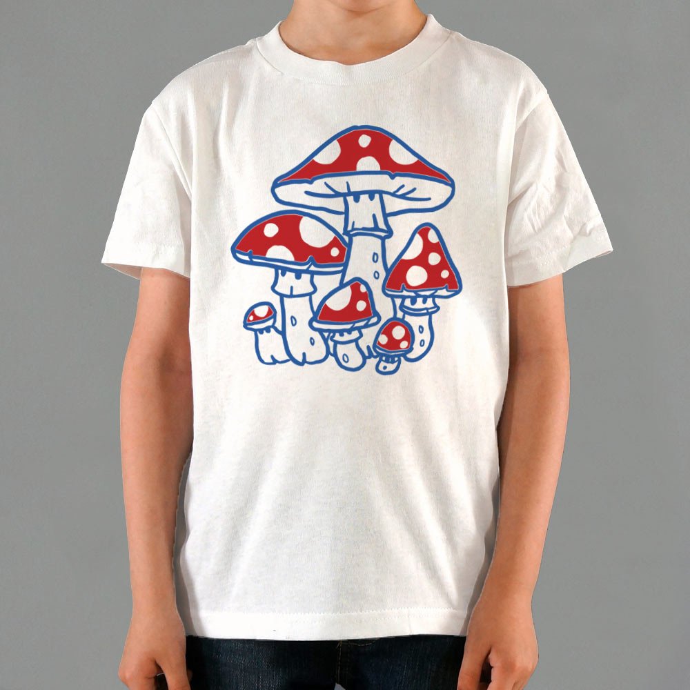 Toadstools Red Spotted Mushrooms Graphic