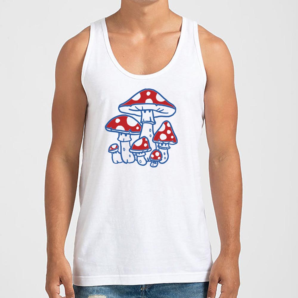 Toadstools Red Spotted Mushrooms Graphic