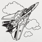 Tomcat F14 Fighter Illustration