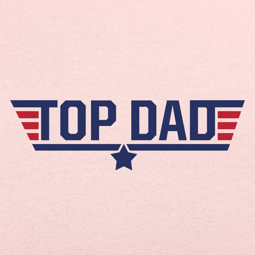 Top Dad Fighter Pilot Logo Parody