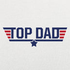 Top Dad Fighter Pilot Logo Parody