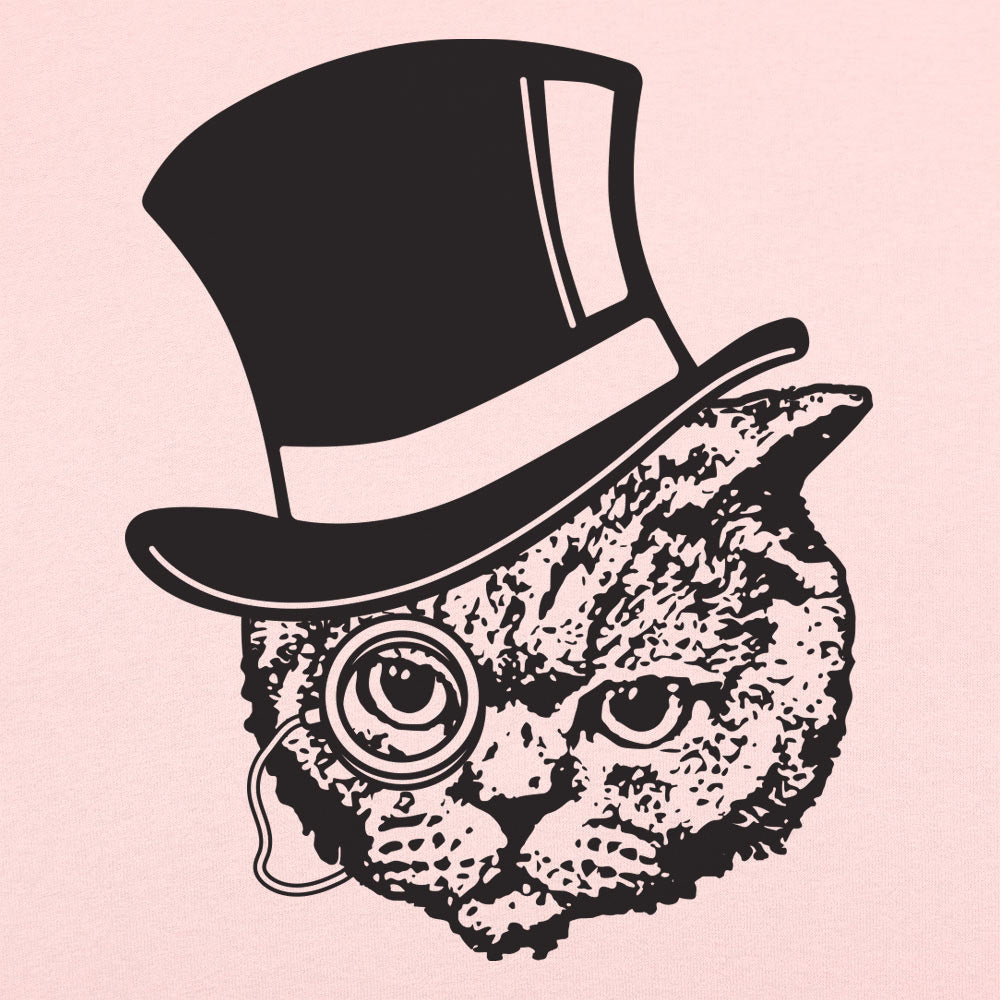 Top Hat Cat with Monocle Fancy Feline Gentleman