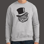 Top Hat Cat with Monocle Fancy Feline Gentleman