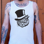 Top Hat Cat with Monocle Fancy Feline Gentleman