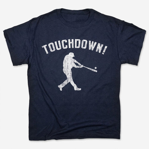 Touchdown Baseball Player Swinging a Bat