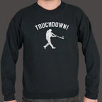 Touchdown Baseball Player Swinging a Bat