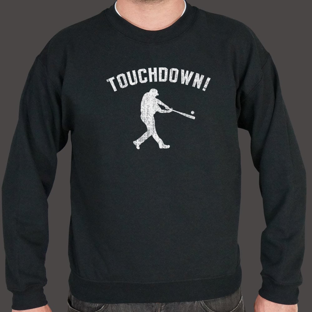Touchdown Baseball Player Swinging a Bat