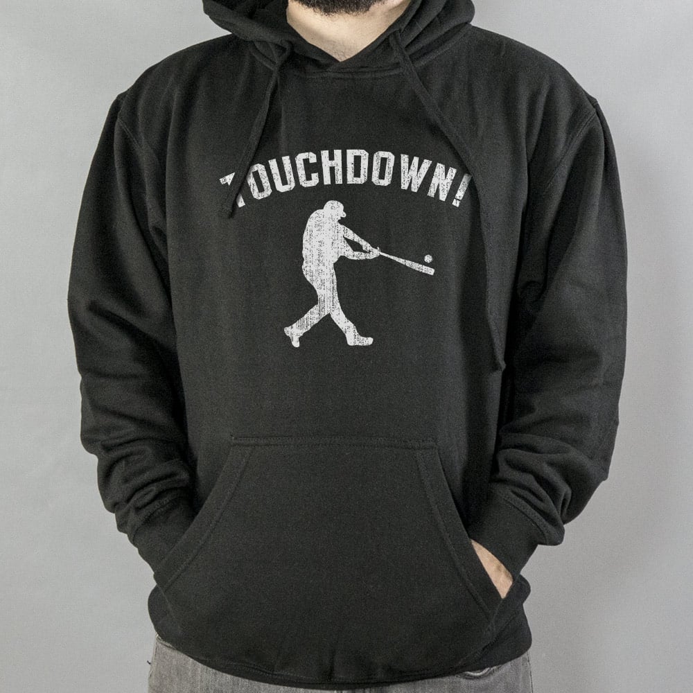 Touchdown Baseball Player Swinging a Bat