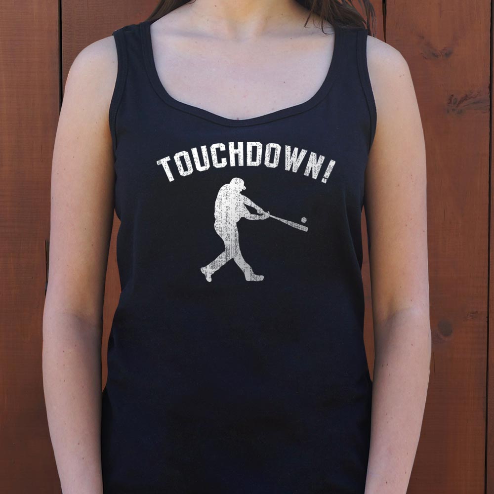 Touchdown Baseball Player Swinging a Bat