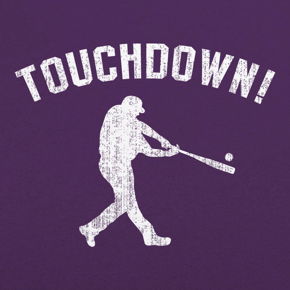 Touchdown Baseball Player Swinging a Bat