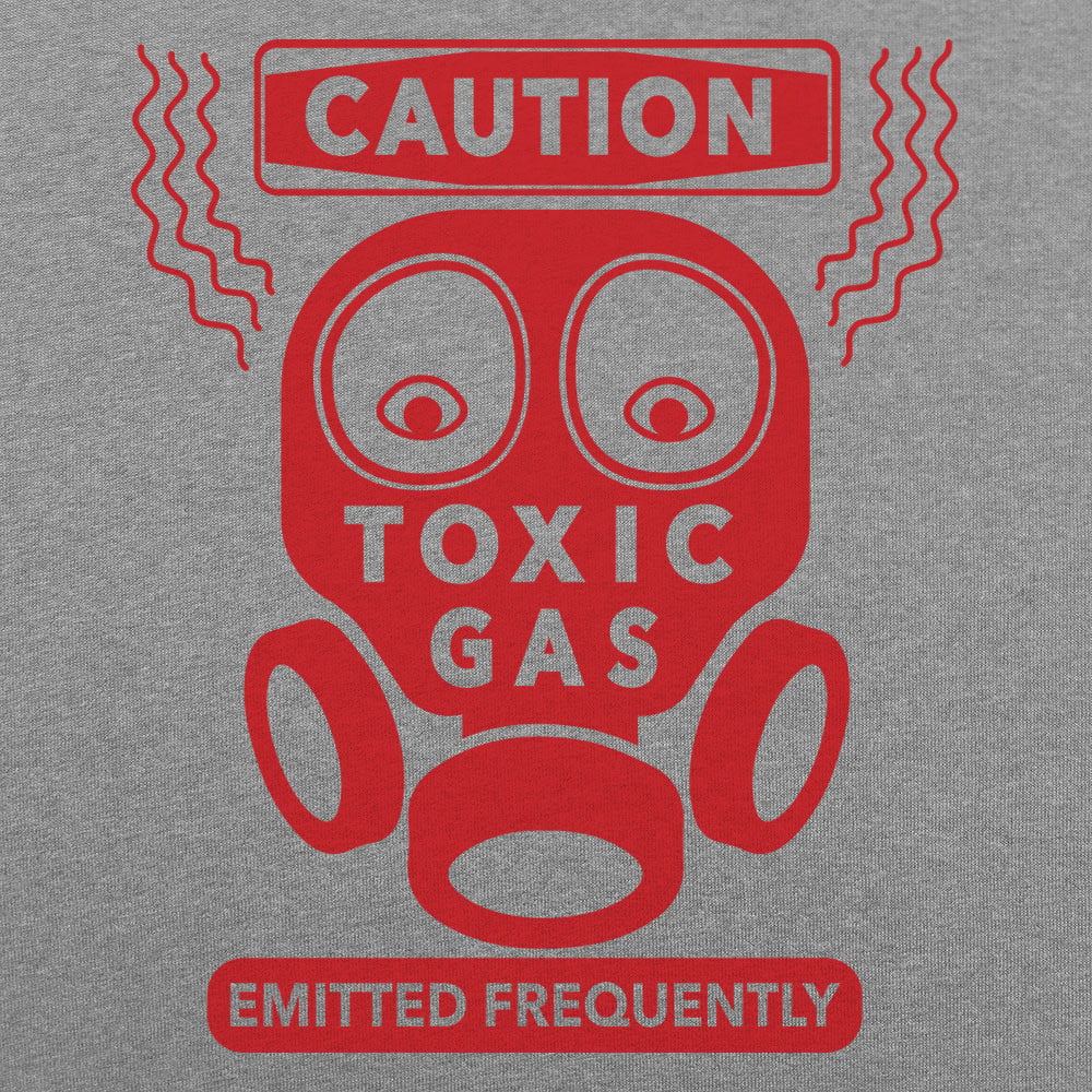 Toxic Gas Caution Gas Mask Fart Warning