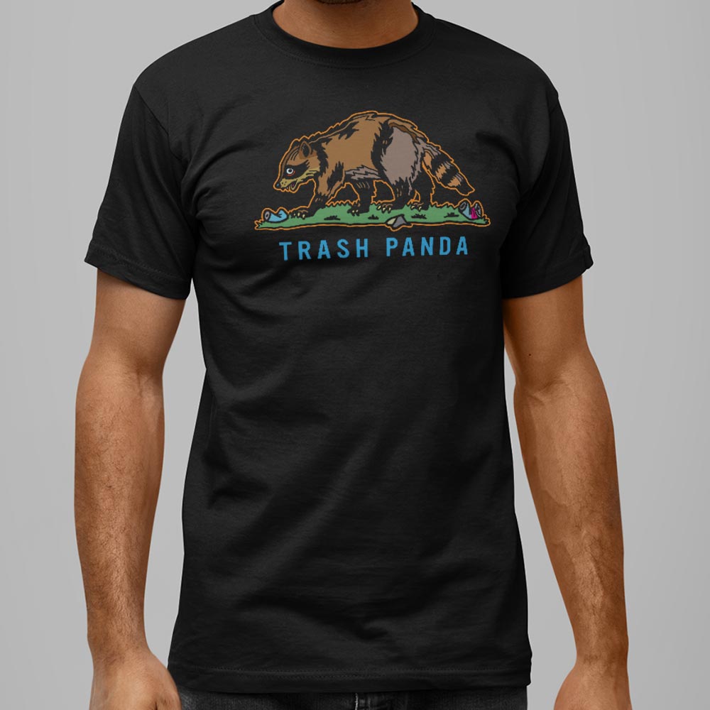 Trash Panda Raccoon Prowling Full Color