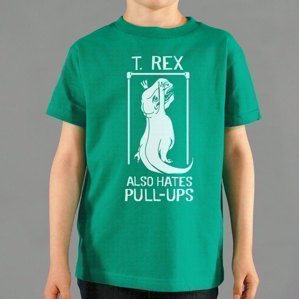 T. Rex Also Hates Pull Ups Dinosaur Gym Workout Design