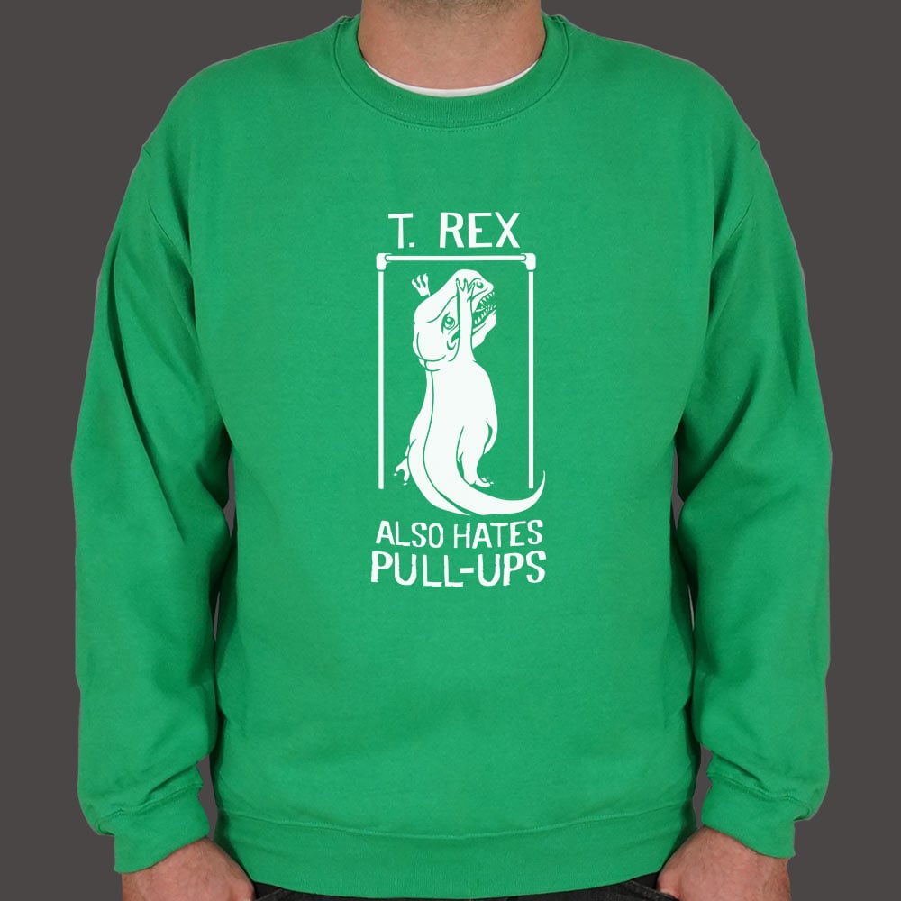 T. Rex Also Hates Pull Ups Dinosaur Gym Workout Design