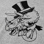 Triceratops in a Top Hat Illustration