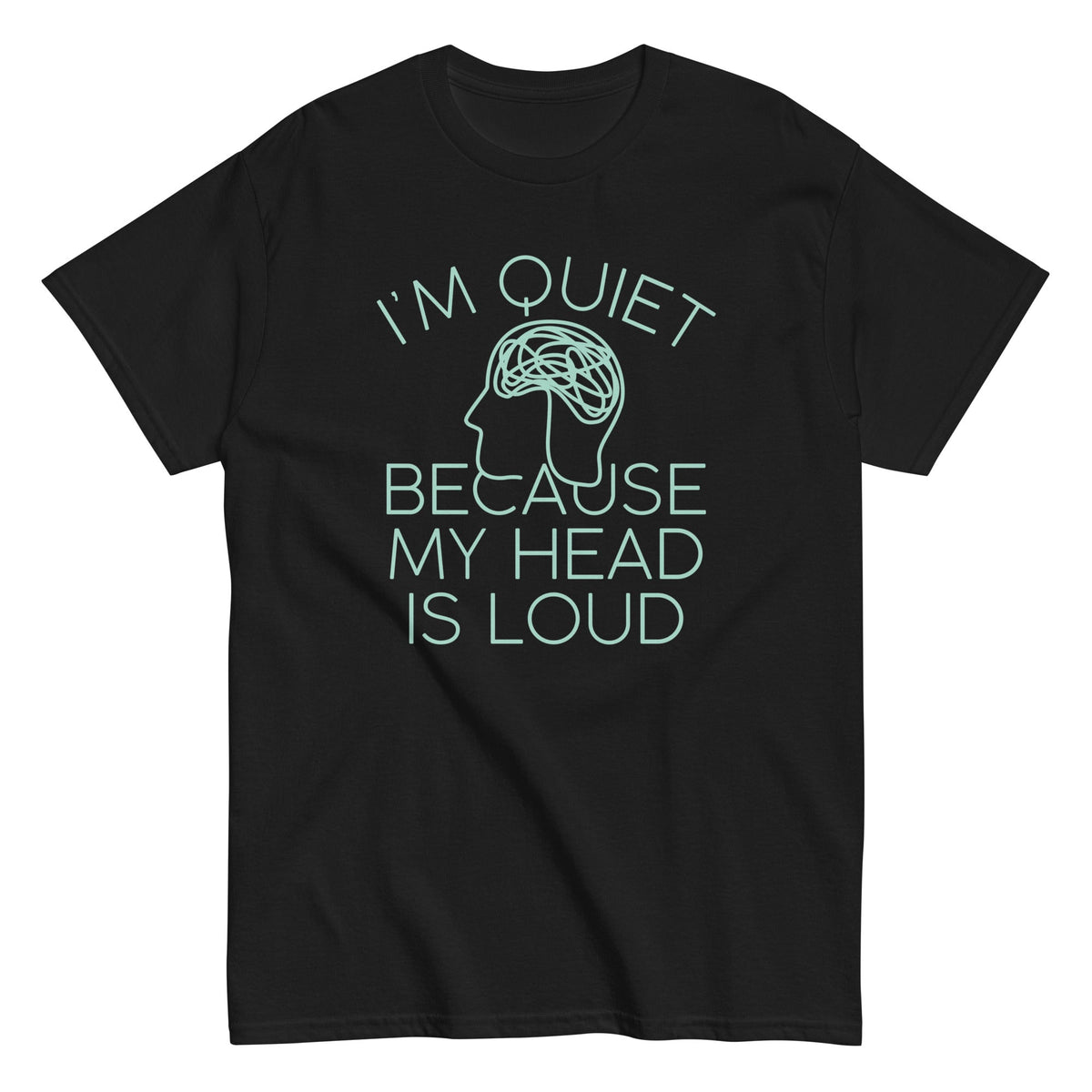I'm Quiet Because My Head Is Loud Men's Classic Tee