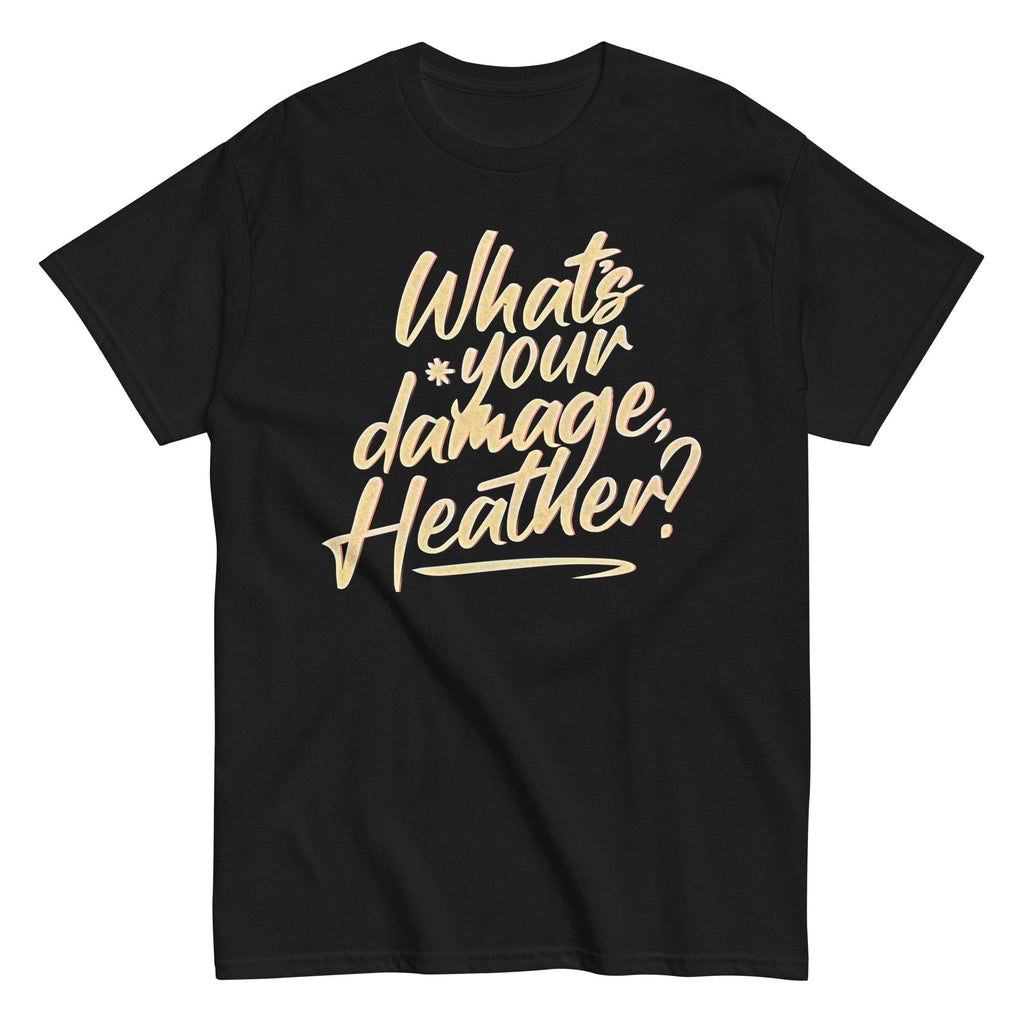 What's Your Damage. Heather? Men's Classic Tee