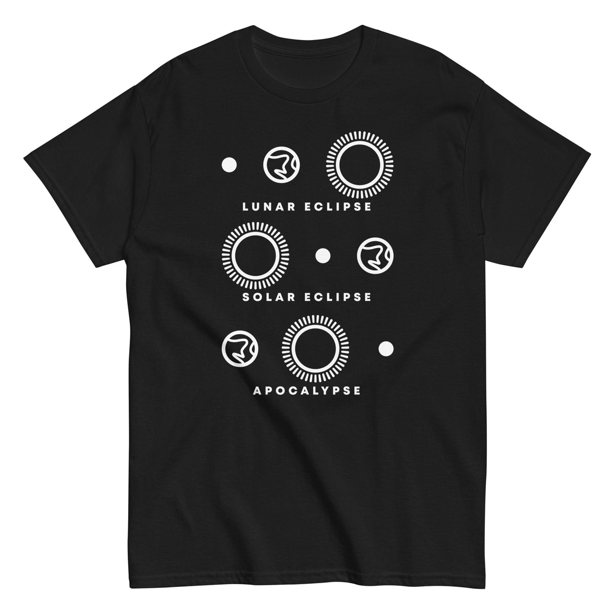 Lunar Eclipse Solar Eclipse Apocalypse Men's Classic Tee