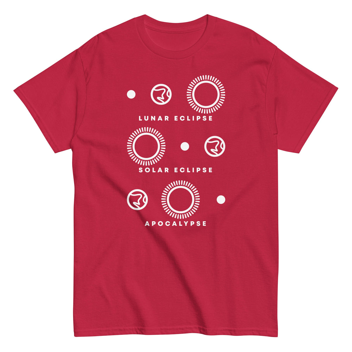 Lunar Eclipse Solar Eclipse Apocalypse Men's Classic Tee