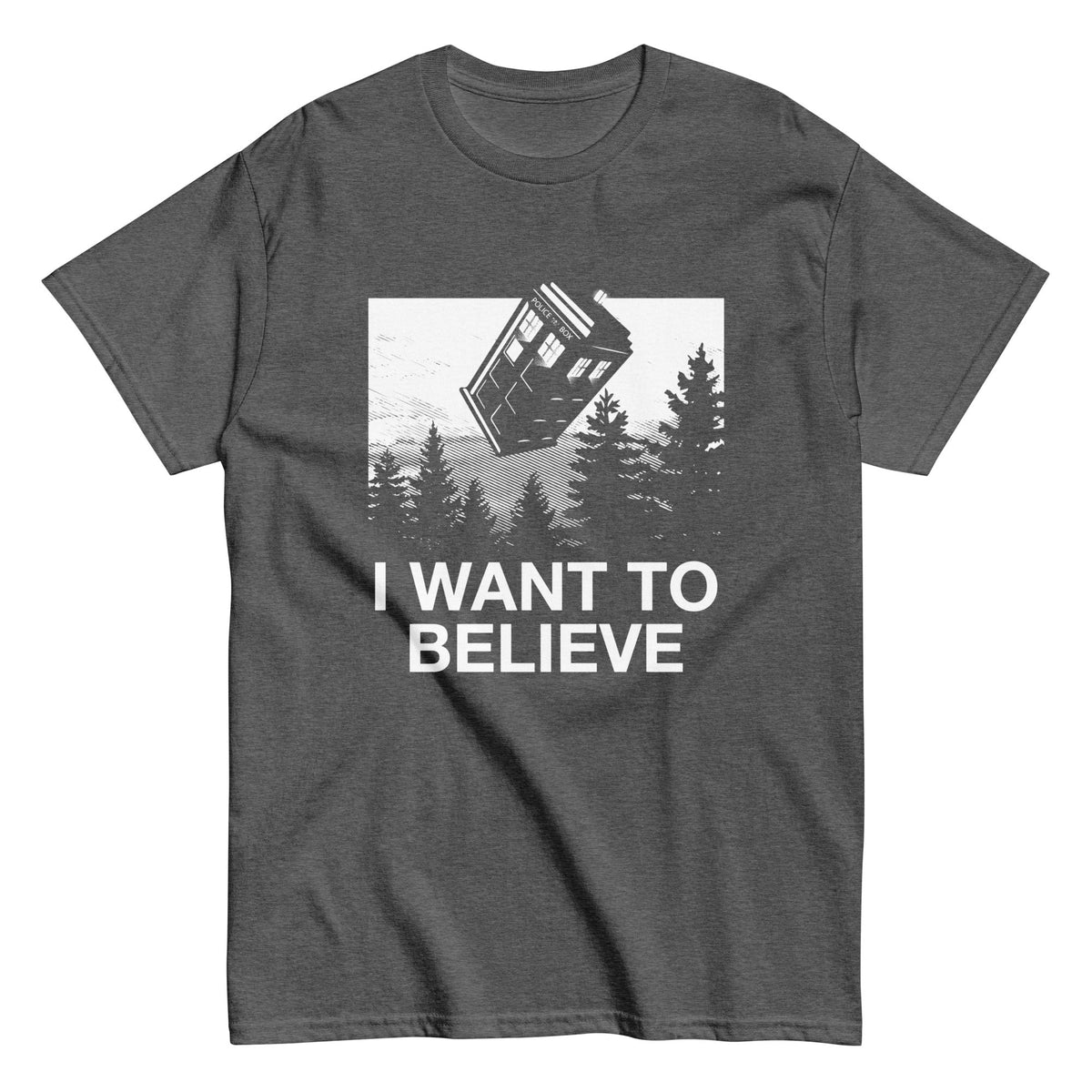 I Want To Believe Tardis Men's Classic Tee