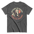 Outside I'm Hootin' Inside I'm Hollerin' Men's Classic Tee