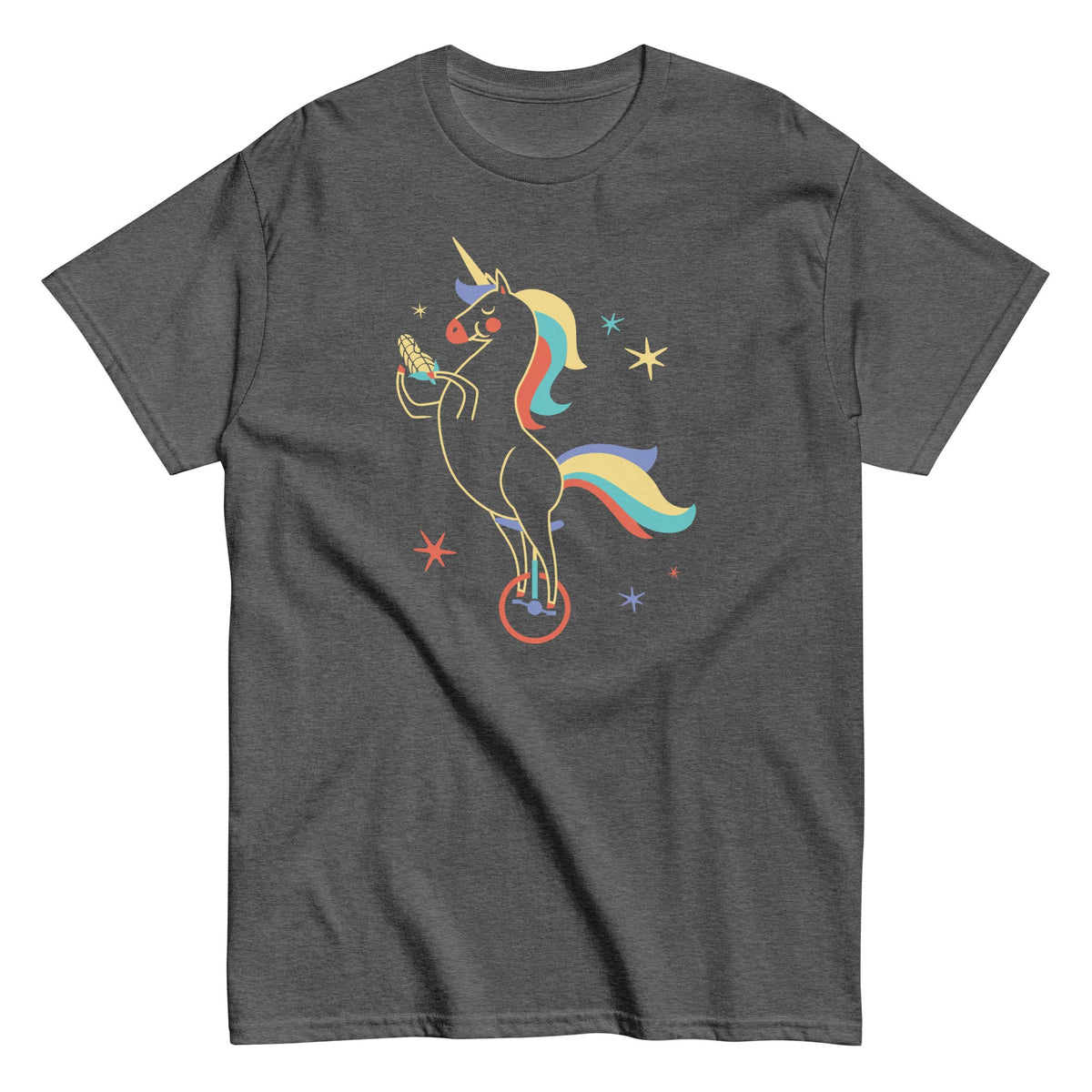 Unicycling Unicorn With Corn Men's Classic Tee