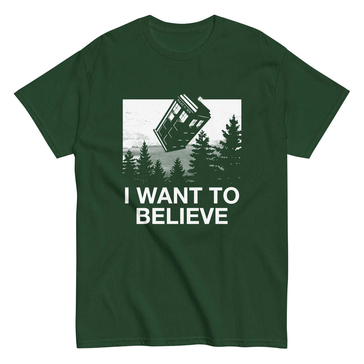 I Want To Believe Tardis Men's Classic Tee
