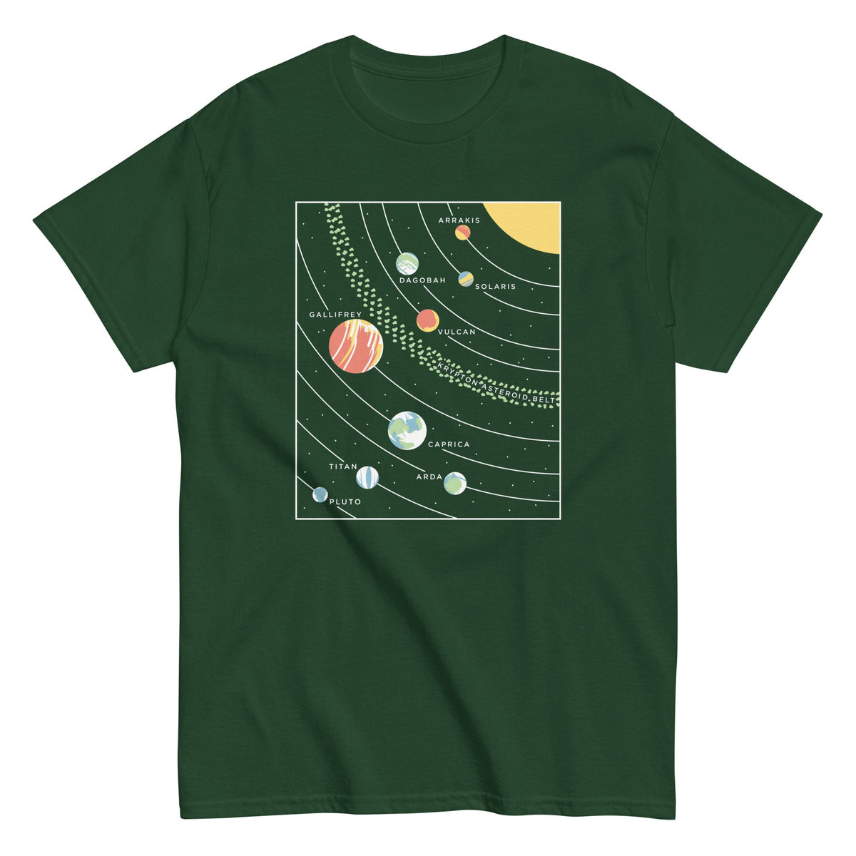 9 Planets Men's Classic Tee